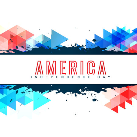 american independence day vector design artのイラスト素材
