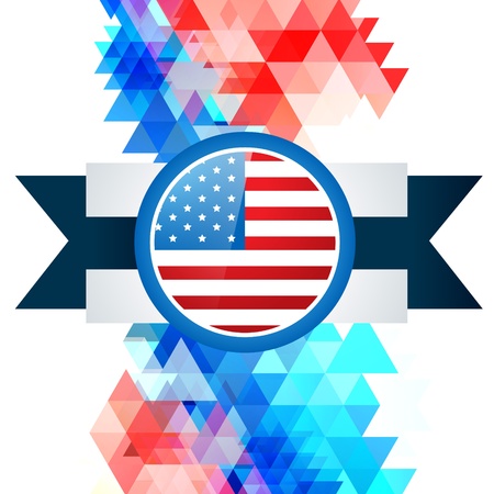 4th of july american independence day designのイラスト素材
