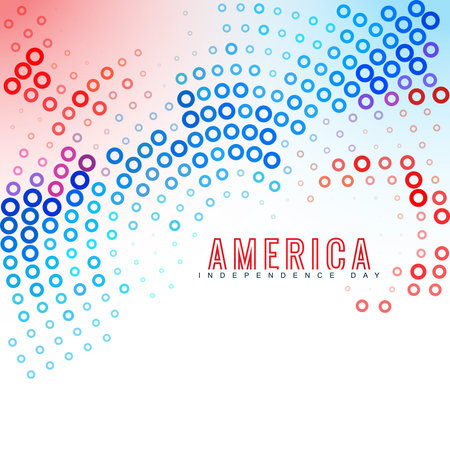 creative american independence day background designのイラスト素材