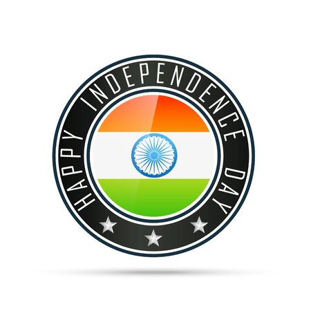 indian flag label designのイラスト素材
