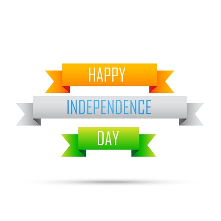 happy independence day indian flagのイラスト素材