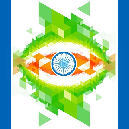 creative indian flag design backgroundのイラスト素材