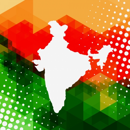 abstract style indian map backgroundのイラスト素材