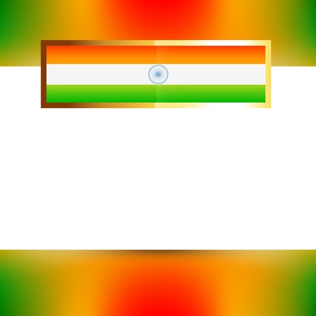 indian flag with space for your textのイラスト素材