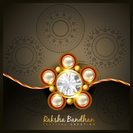beautiful indian hindu festival of rakshabandhanのイラスト素材