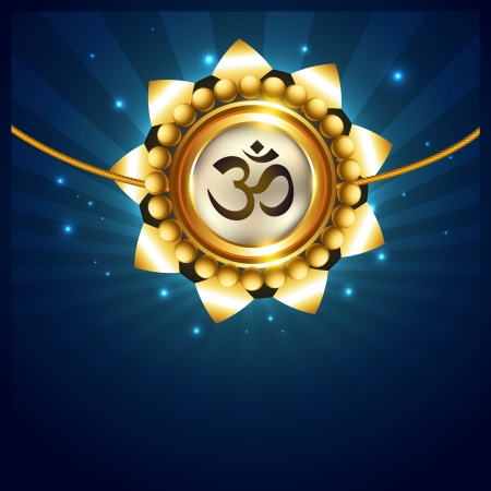 stylish vector hindu raksha bandhan festival backgroundのイラスト素材