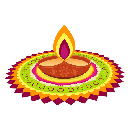 indian colorful diwali festival designのイラスト素材