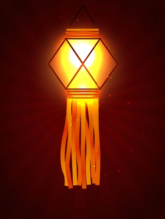 vector diwali lamp design illustrationのイラスト素材
