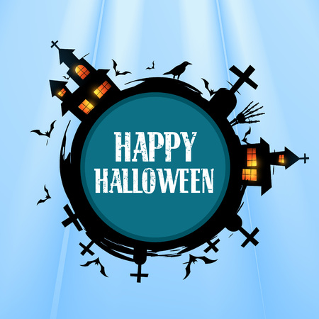 creative halloween design with space for your textのイラスト素材