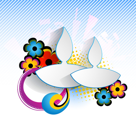 abstract colorful diwali festival designのイラスト素材