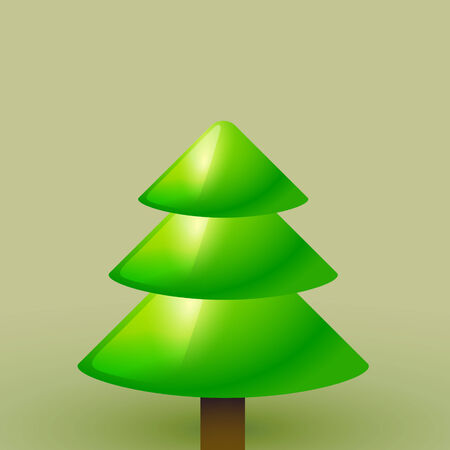 stylish vector merry christmas tree designのイラスト素材