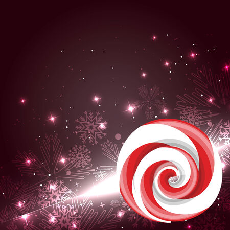 stylish beautiful christmas candy lollipop designのイラスト素材