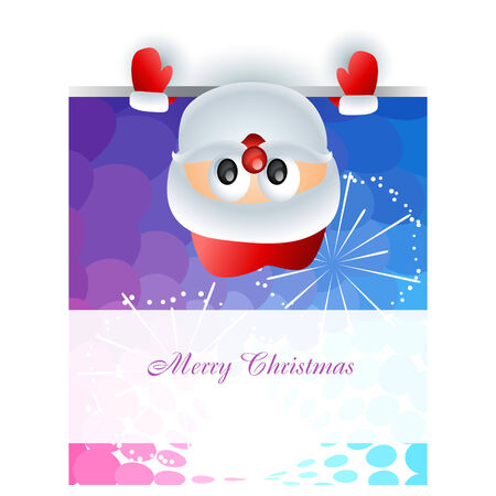 christmas santa claus on colorful backgroundのイラスト素材