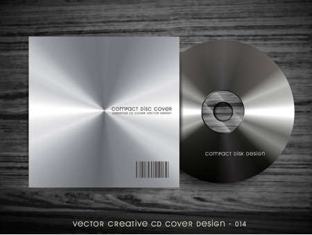metal style cd cover designのイラスト素材