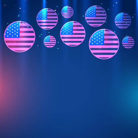 american flag vector illustration designのイラスト素材