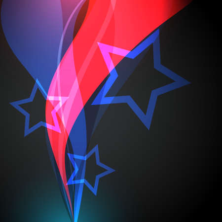 stylish 4th of july background illustrationのイラスト素材