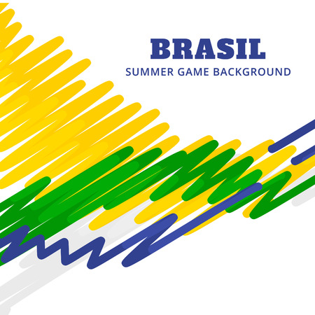 brazil football soccer vector designのイラスト素材