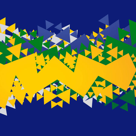 abstract brazil football のイラスト素材