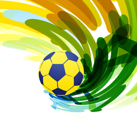 abstract brazil soccer game のイラスト素材