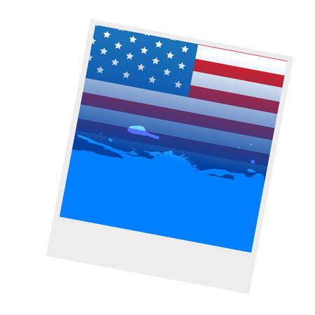 vector american flag design illustrationのイラスト素材