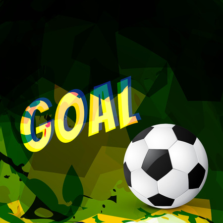 vector illustration of soccer designのイラスト素材