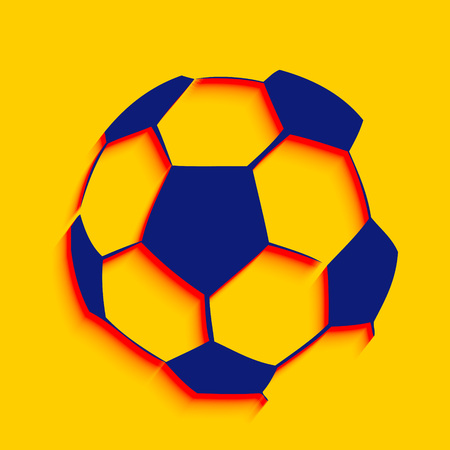 vector creative football design illustrationのイラスト素材