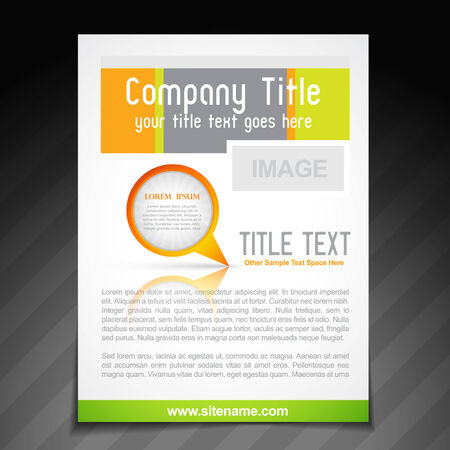 vector company brochure flyer magazine cover and templateのイラスト素材