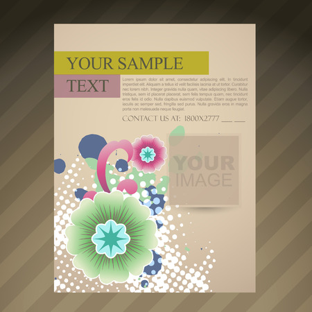 vector abstract brochure flyer designのイラスト素材