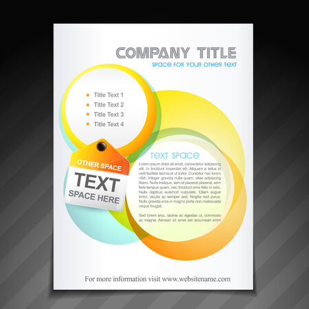 vector creative company brochure flyer designのイラスト素材