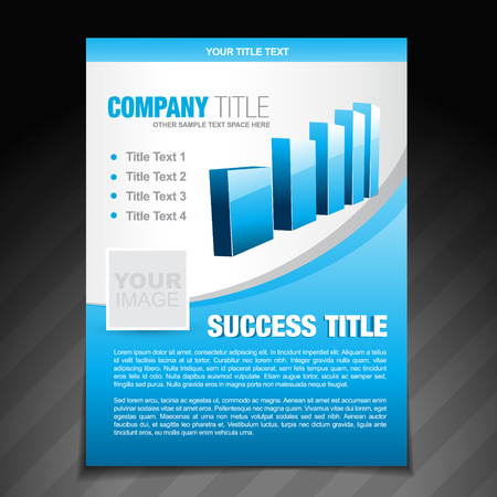 vector success flyer brochure poster template designのイラスト素材