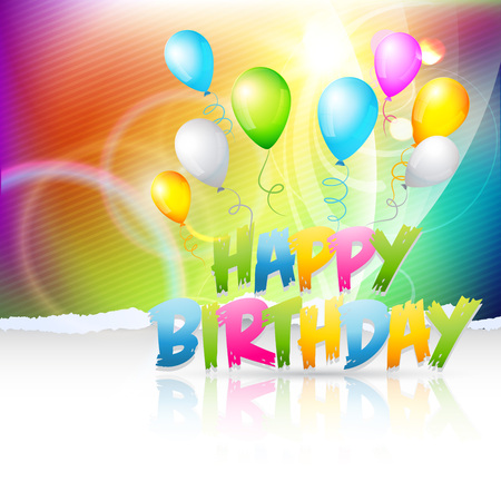 vector creative background of birthdayのイラスト素材