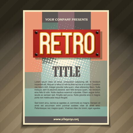 vector promotional flyer design illustrationのイラスト素材