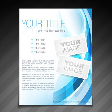vector stylish brochure flyer poster template designのイラスト素材