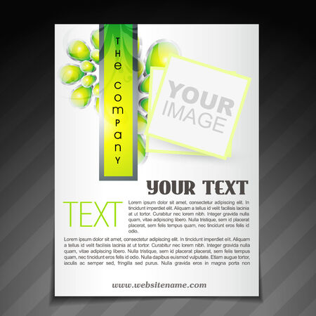 vector stylish company brochure flyer poster templatesのイラスト素材