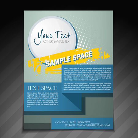vector abstract brochure flyer poster template designのイラスト素材