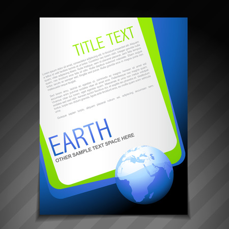 vector nature flyer brochure poster template designのイラスト素材