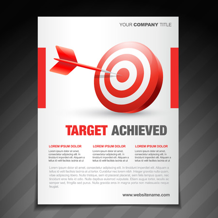 vector achievement  flyer poster template designのイラスト素材