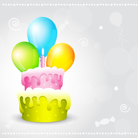 vector illustration of birthday backgroundのイラスト素材