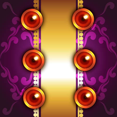Vector artistic background of diwaliのイラスト素材
