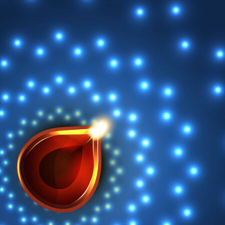 Vector beautiful background of diwaliのイラスト素材