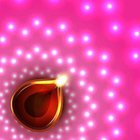 Vector artistic background of diwaliのイラスト素材