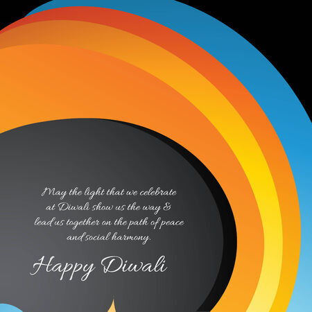 Vector diwali card illustrationのイラスト素材