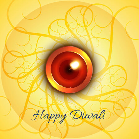 Vector diwali diya backgroundのイラスト素材