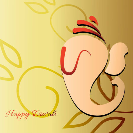 Vector beautiful ganesh illustrationのイラスト素材