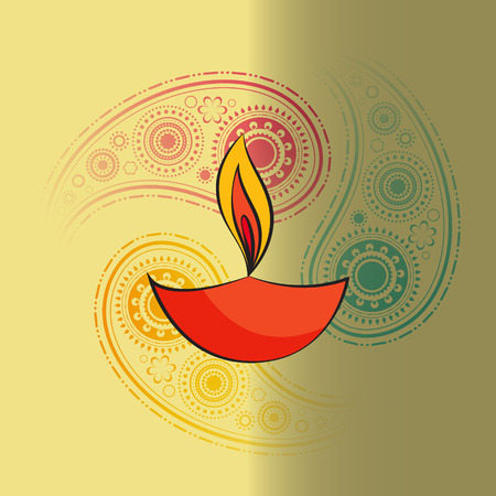 Vector diwali diya backgroundのイラスト素材
