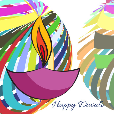 Vector colorful background of diwaliのイラスト素材