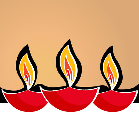 Vector diwali diya backgroundのイラスト素材