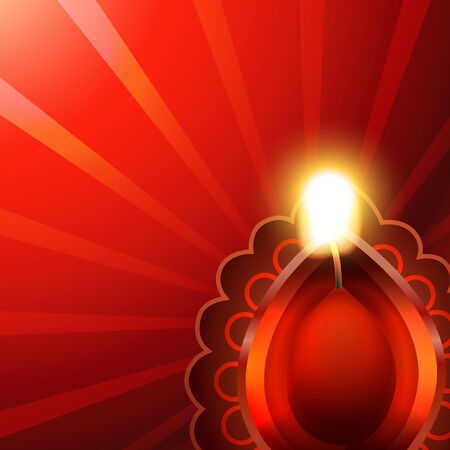 Vector creative background of diwaliのイラスト素材