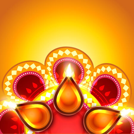 Vector happy diwali backgroundのイラスト素材