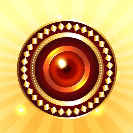 Vector artistic background of diwaliのイラスト素材